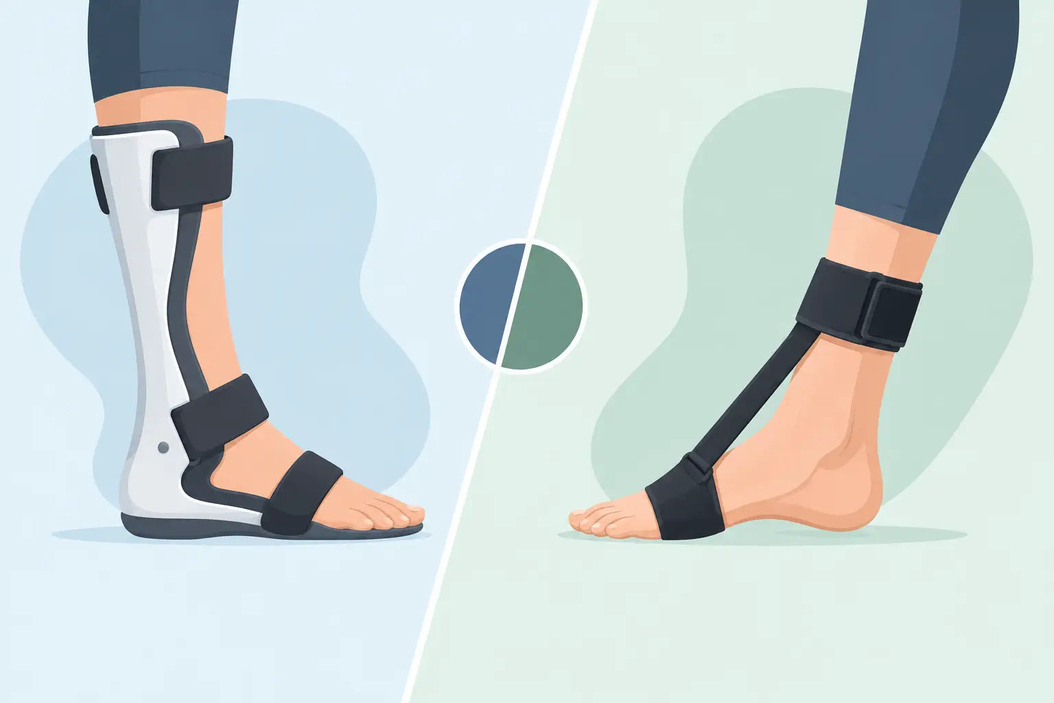 AFO Brace Versus Dorsiflexion Strap for Foot Drop