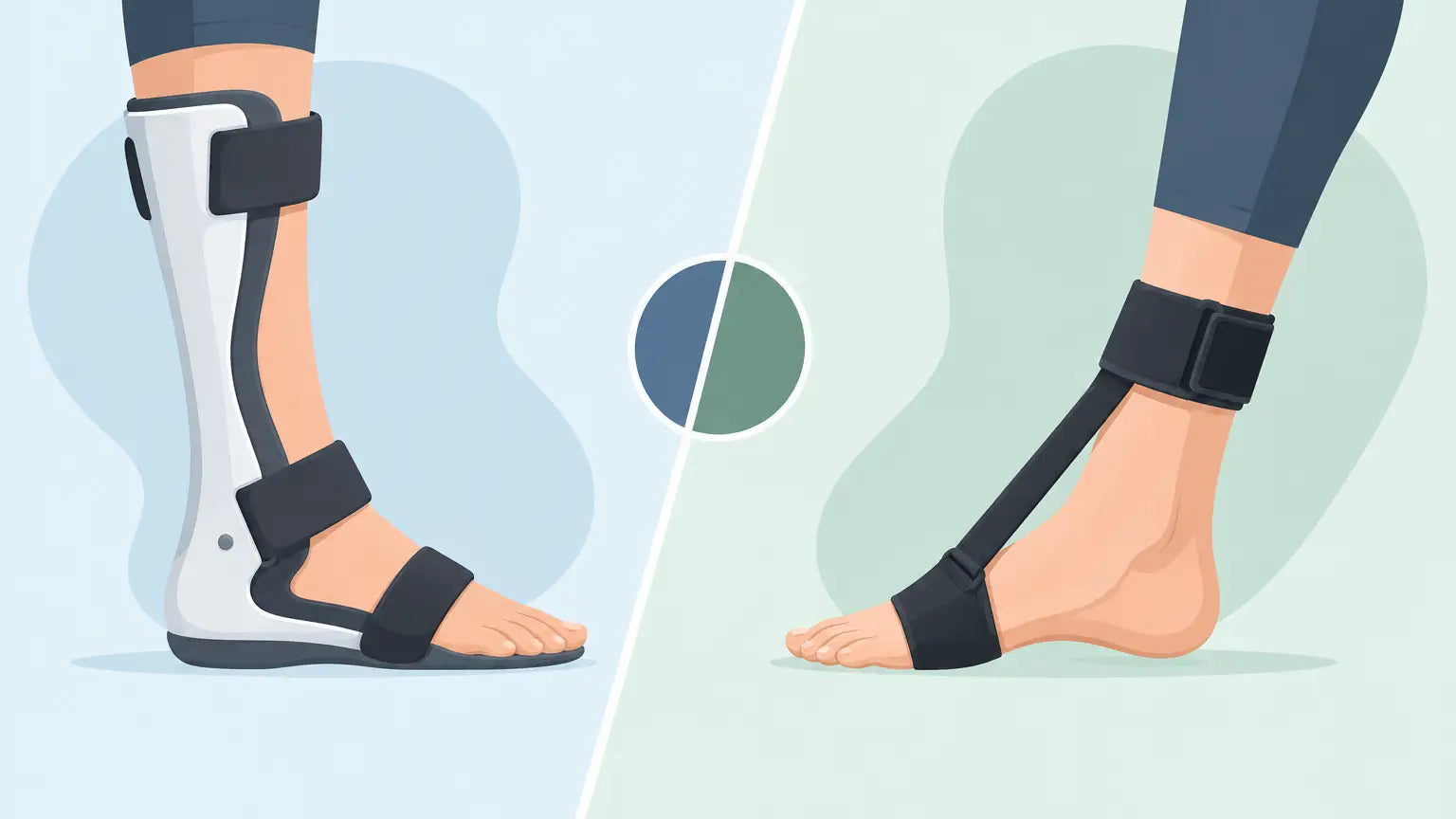 AFO Brace Versus Dorsiflexion Strap for Foot Drop