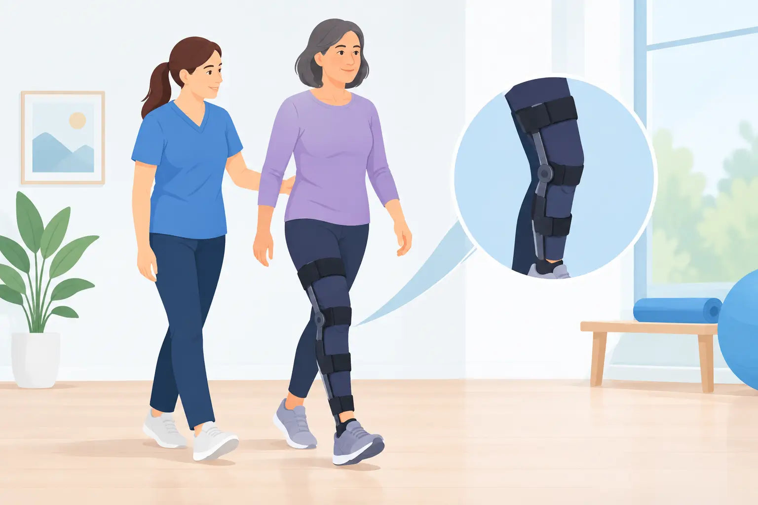 Stroke Recovery Walking Brace Example for Safer Steps