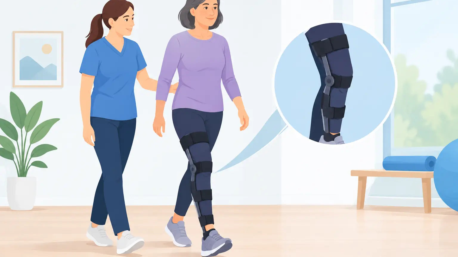 Stroke Recovery Walking Brace Example for Safer Steps